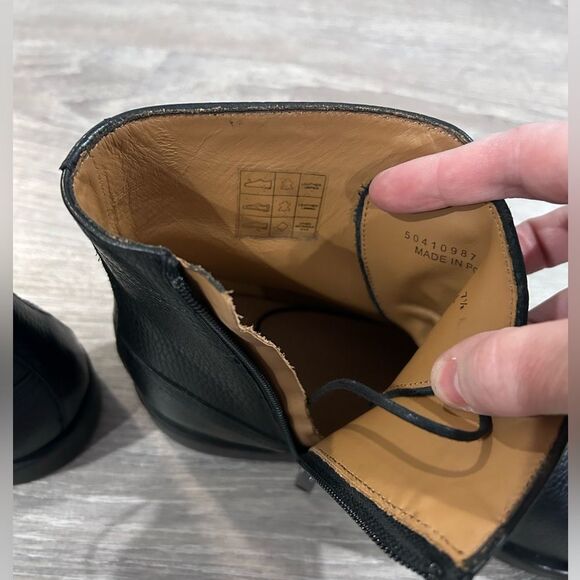 New Boss Oracle Cap Toe Men Boots Size 7.5 Black - Picture 9 of 10